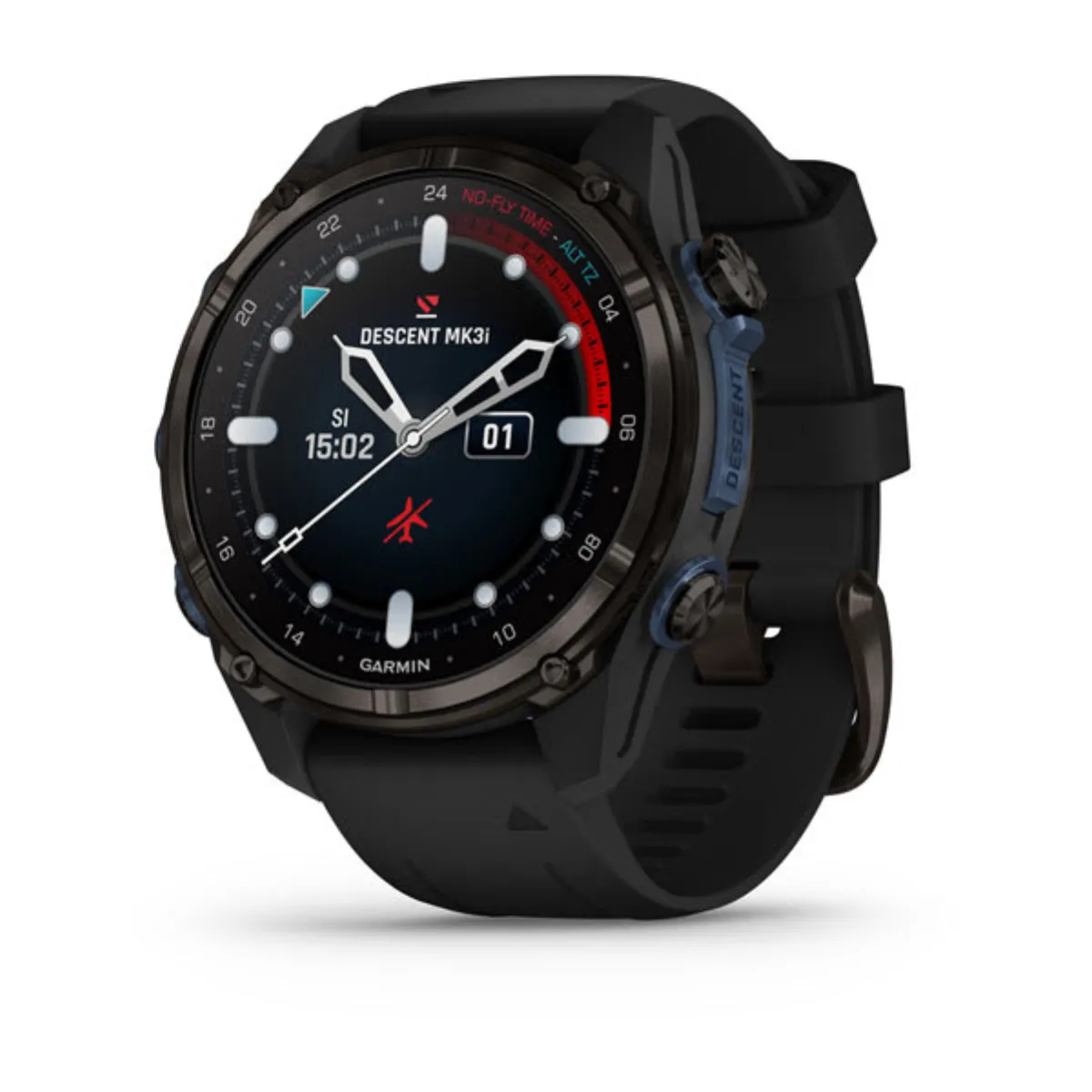Garmin Descent Mk3 43 mm Schwarz/Silikon
