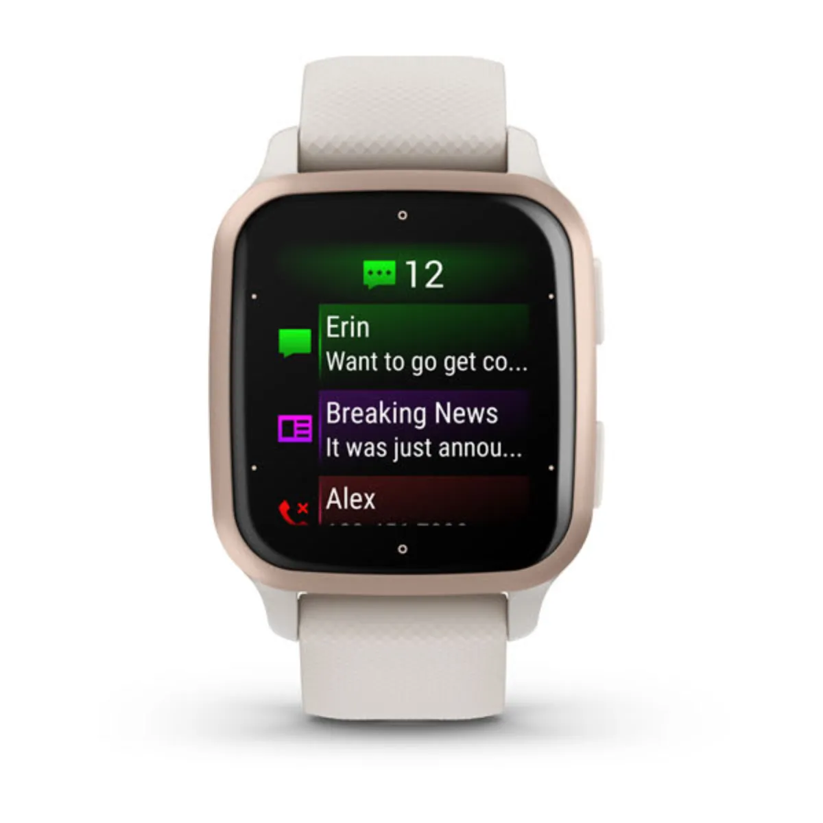Garmin Venu Sq 2 Music Weiss/Cremegold Bild 6