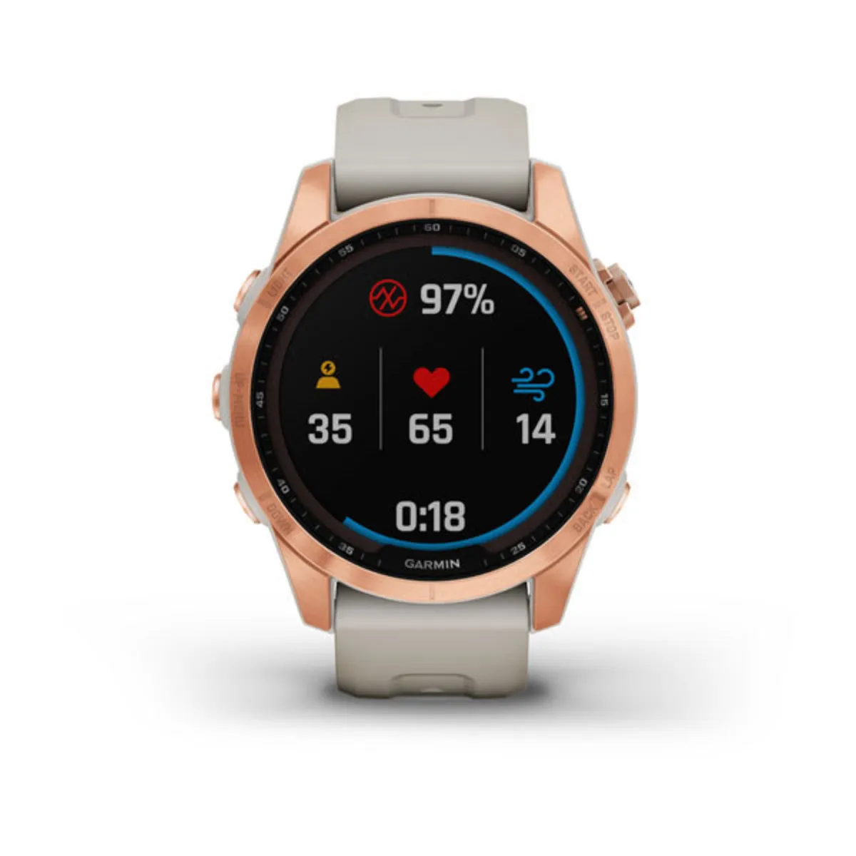 Garmin fenix 7S 42 mm Roségold/Beige Bild 4