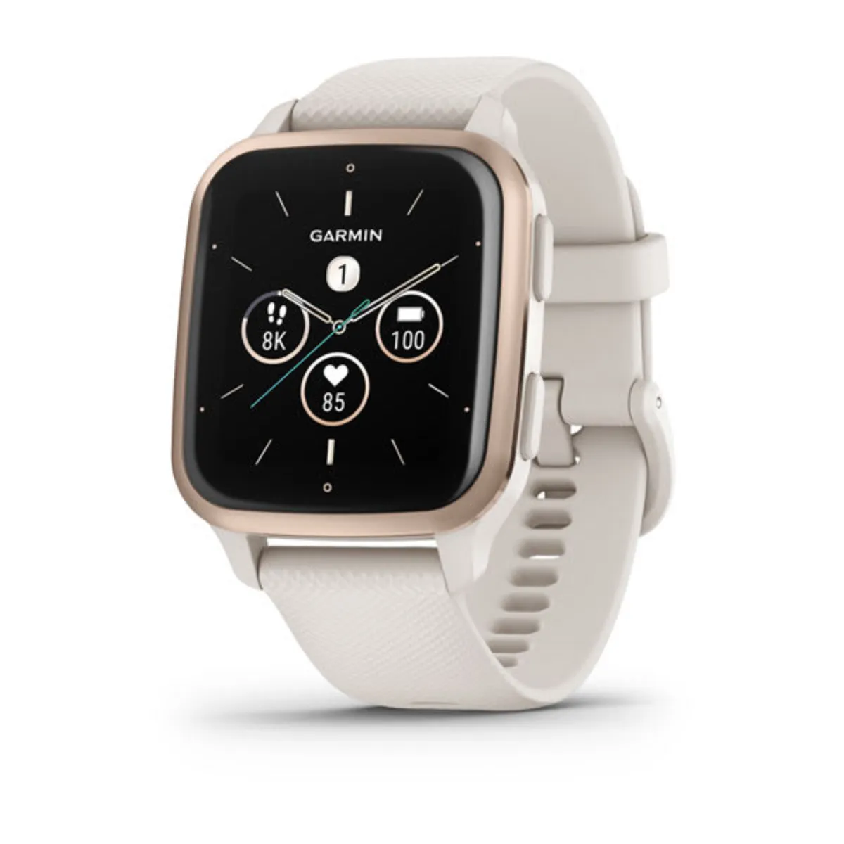Garmin Venu Sq 2 Music Weiss/Cremegold