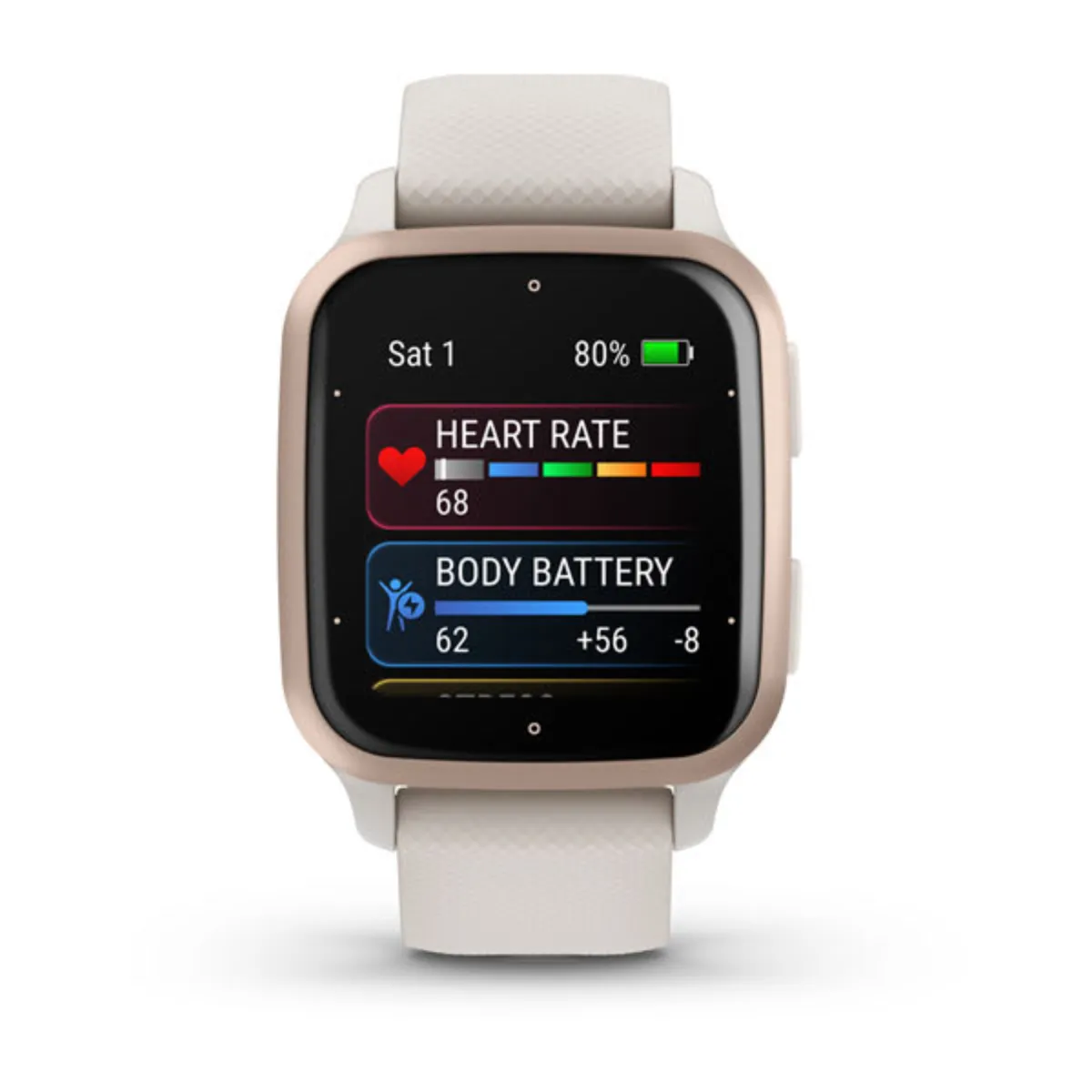 Garmin Venu Sq 2 Music Weiss/Cremegold Bild 2